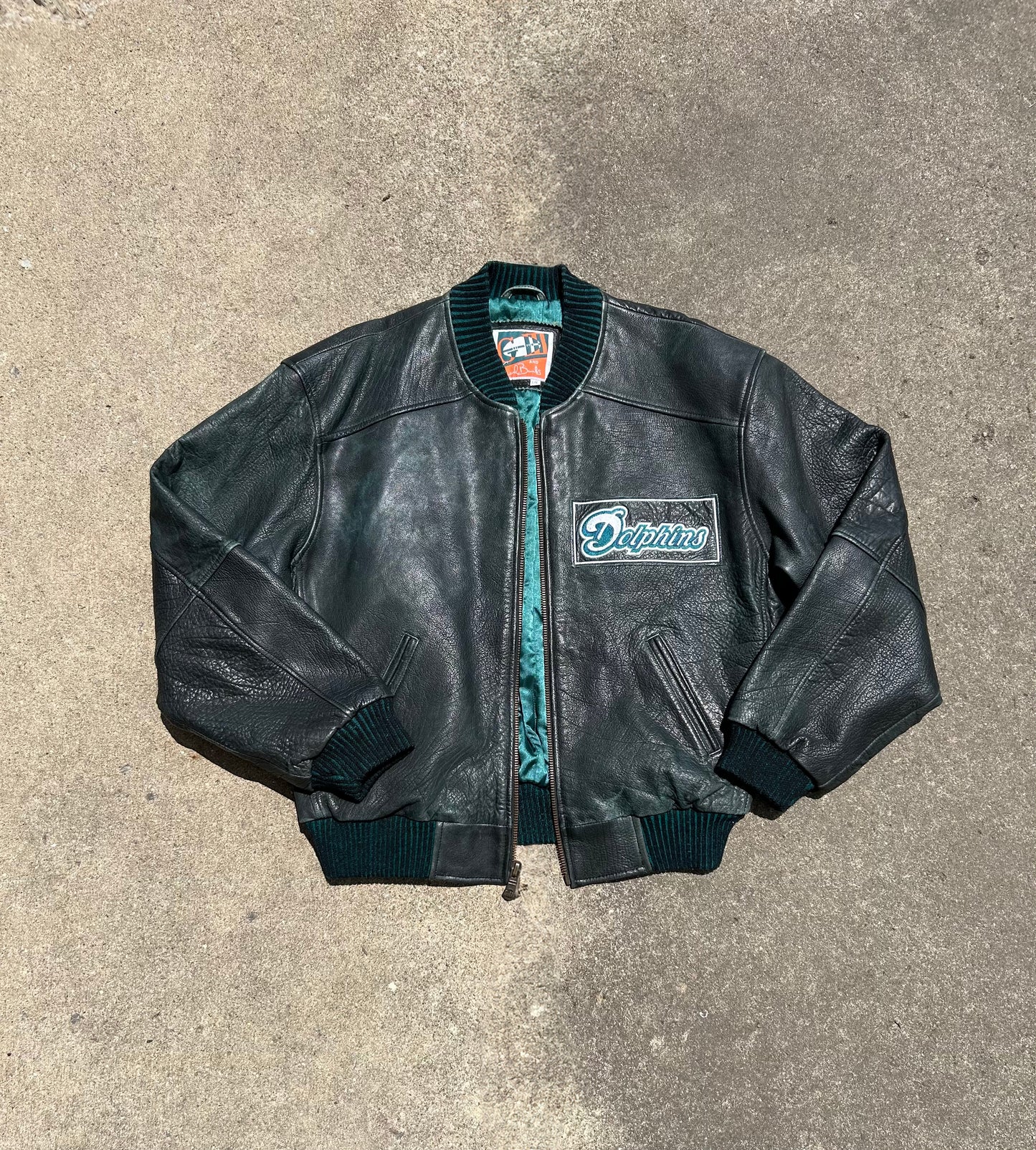 Miami Dolphin's Leather Jacket