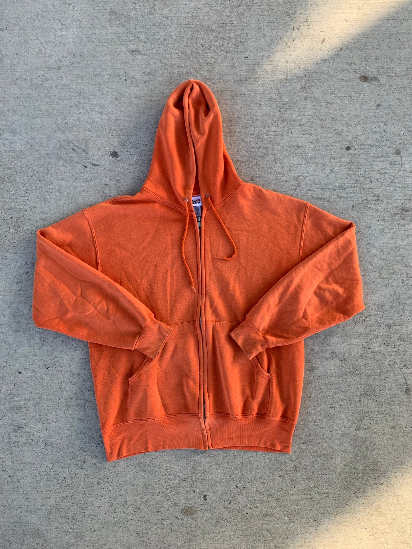 Orange Zip-Up Jacket