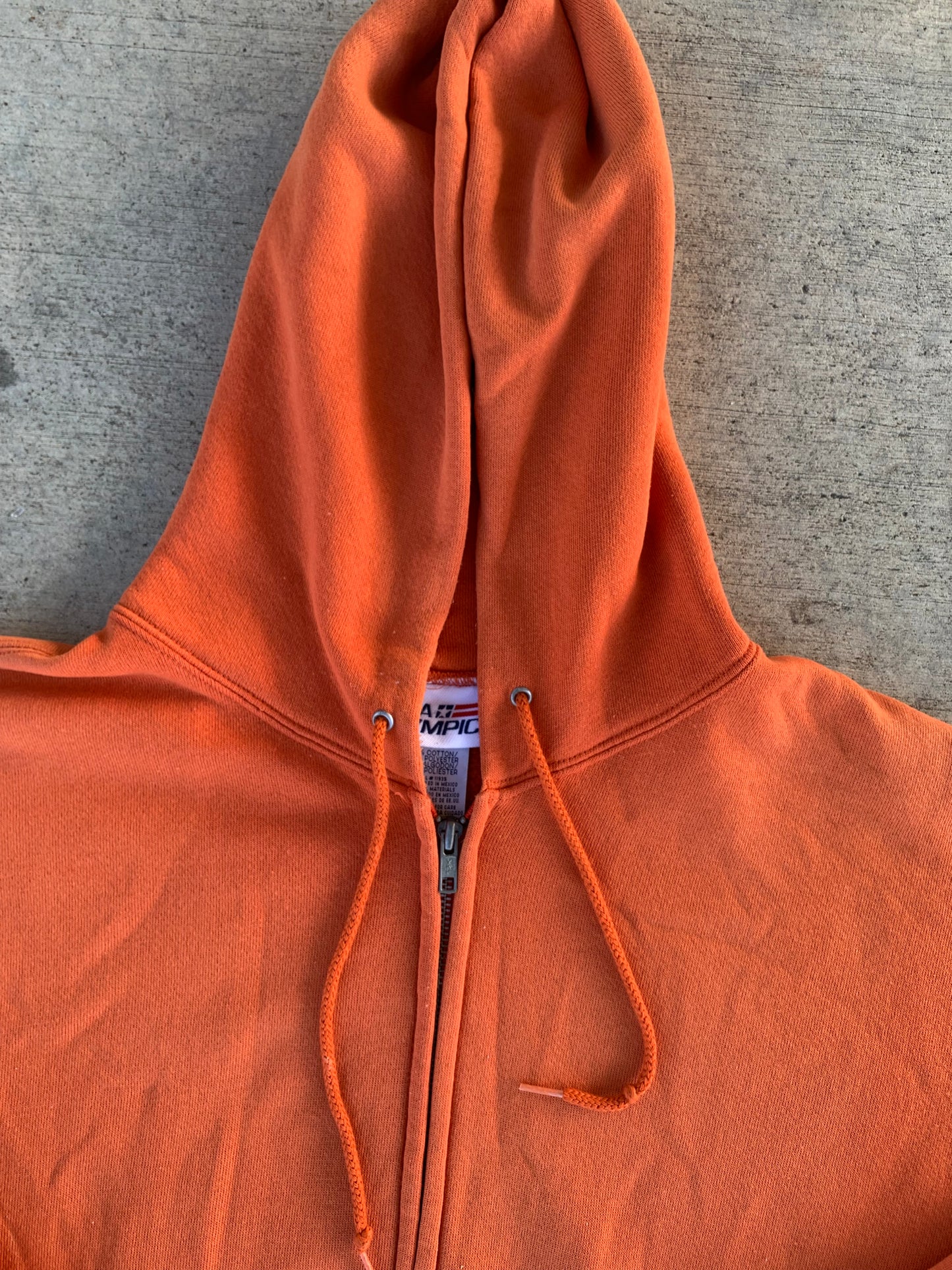 Orange Zip-Up Jacket