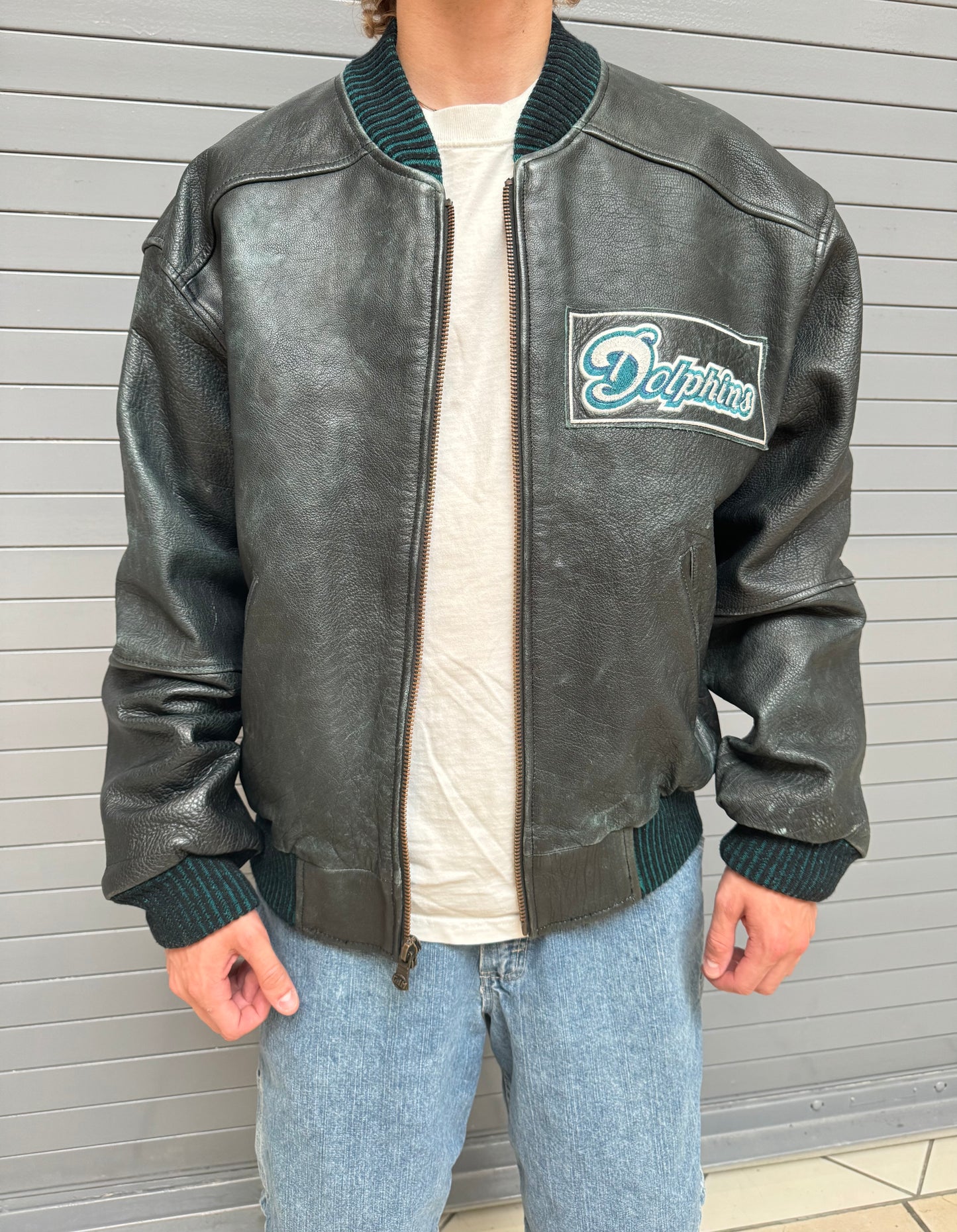 Miami Dolphin's Leather Jacket