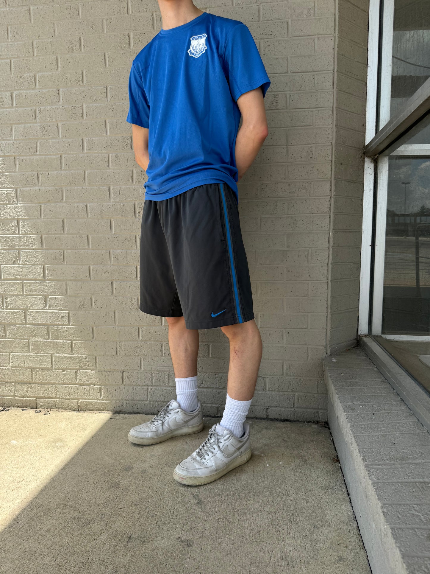 Blue & Gray Nike Shorts