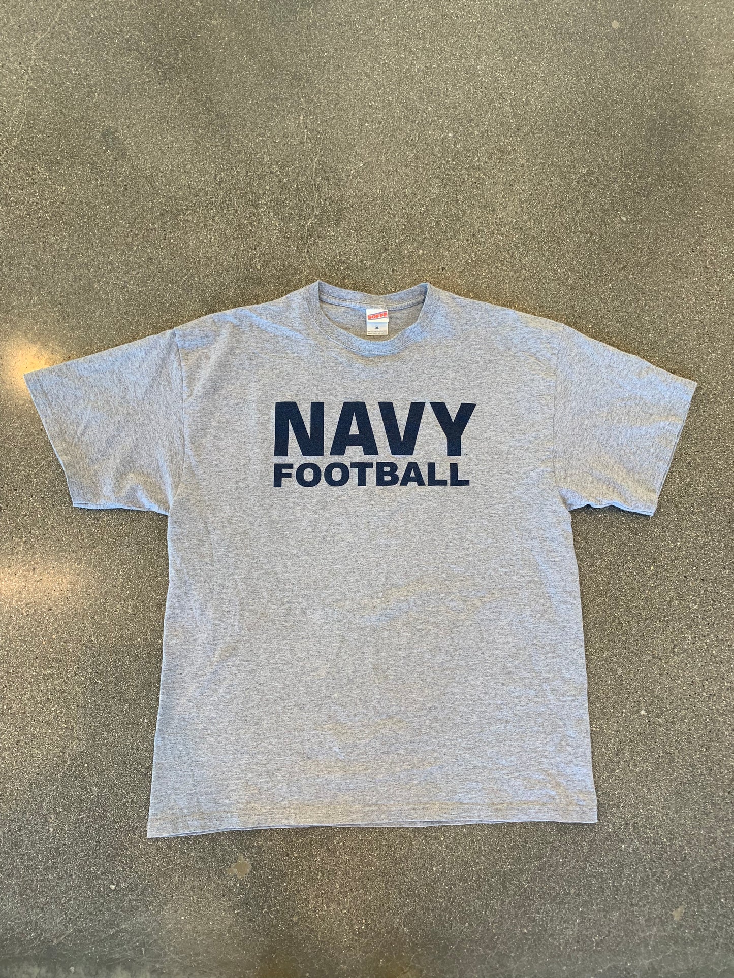 Navy Football Tee
